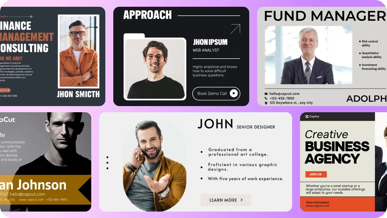 Instant card design with free templates